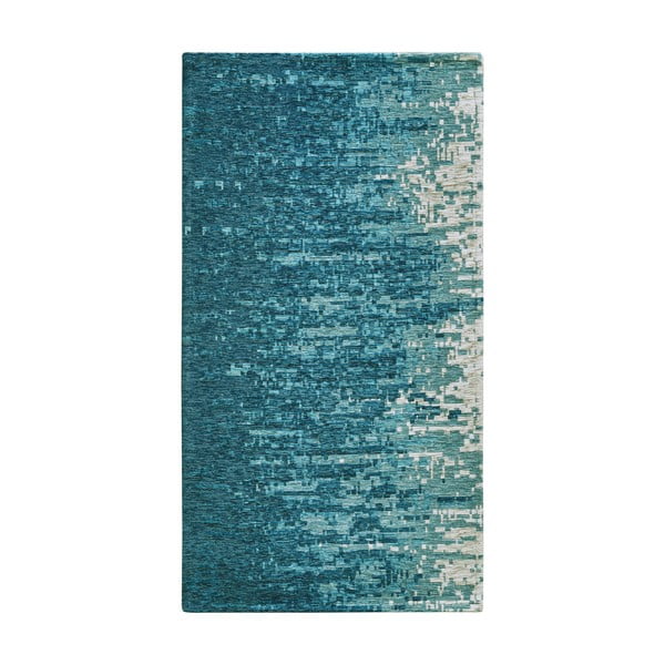 Синя пътека подходяща за пране 55x190 cm Tamigi Azzurro – Floorita