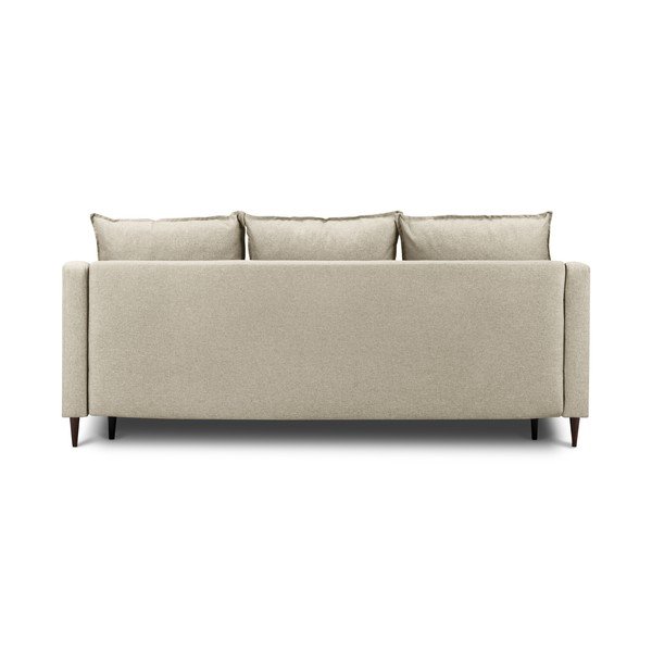 Бежов разтегателен диван с място за съхранение Ancolie, 215 cm - Mazzini Sofas-image-4
