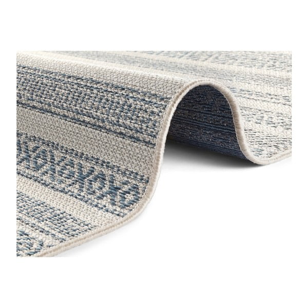 Светлокремав и син килим на открито Bloom Torcy, 80 x 150 cm - Elle Decoration-image-3