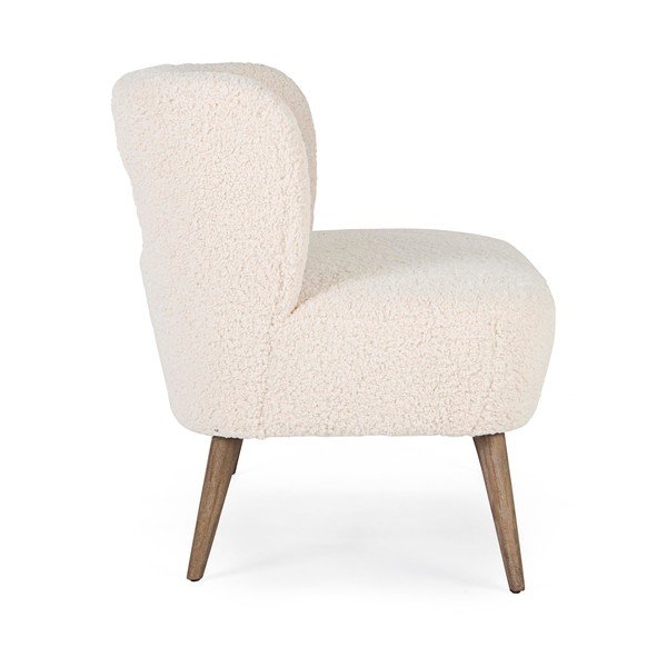 Кремав диван от изкуствен косъм 115 cm Cortina – Bizzotto-image-3