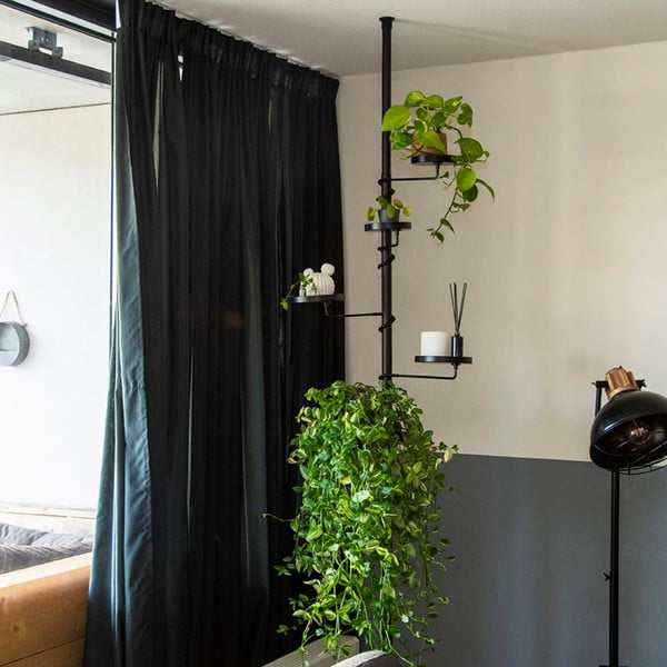 Черен телескопичен държач за цветя, дължина 210 - 301 cm - Esschert Design-image-1