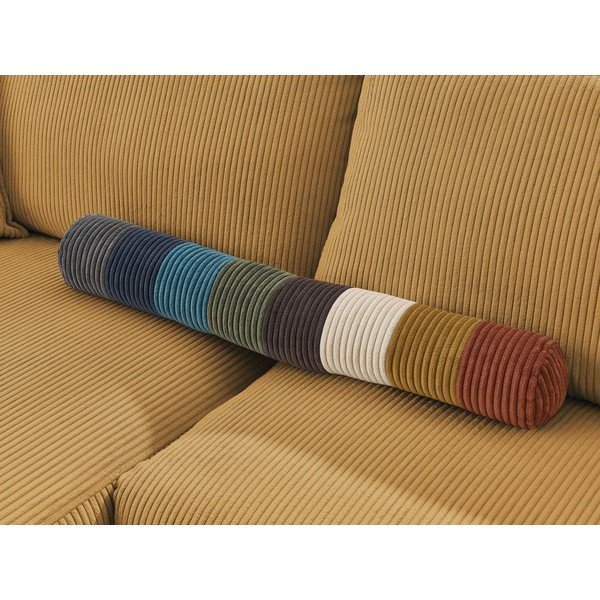 Модул за диван от велур в цвят горчица, десен ъгъл Nihad modular - Bobochic Paris-image-3