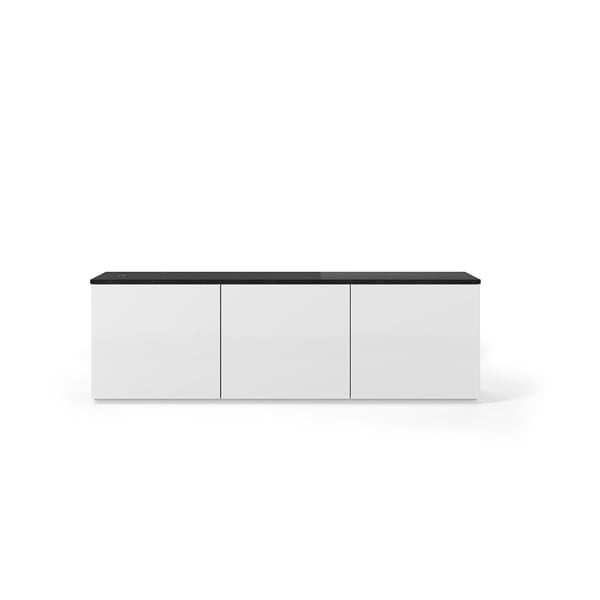 Нисък скрин в бяло/черно 180x57 cm Join - TemaHome