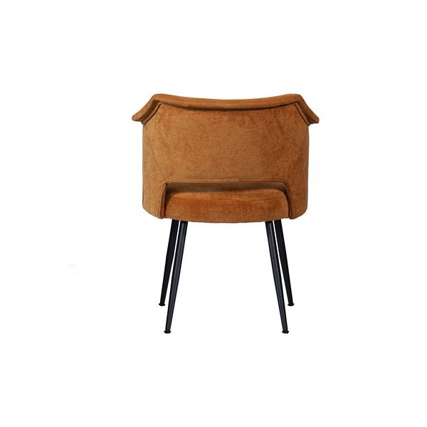 Трапезни столове от кадифе в цвят охра и жълто в комплект от 2 Sits - Basiclabel-image-3