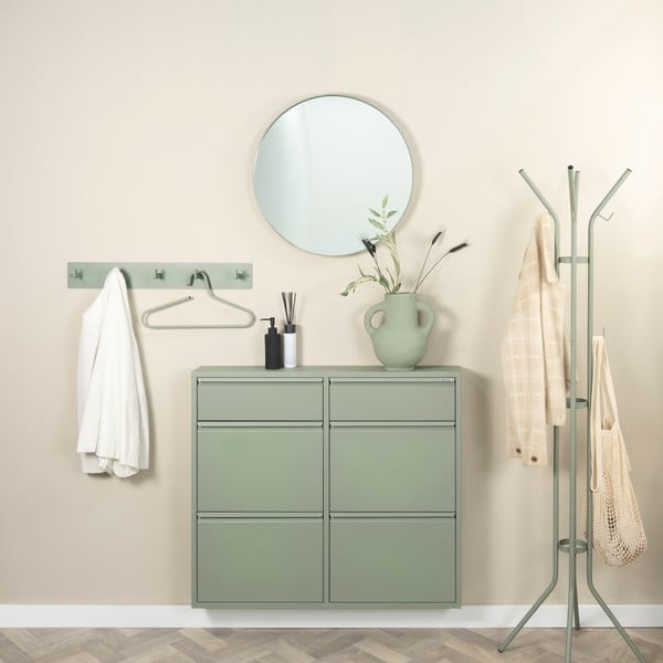 Сиво-зелена метална стенна закачалка 70 cm Leatherman – Spinder Design-image-1