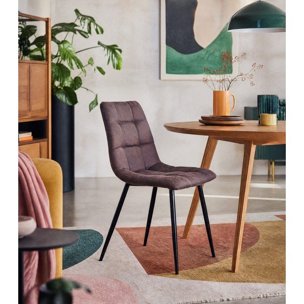 Комплект от 2 тъмнокафяви трапезни стола Middelfart - House Nordic-image-1