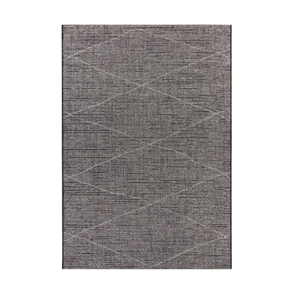 Антрацитно сив килим за открито Curious Blois, 154 x 230 cm - Elle Decoration
