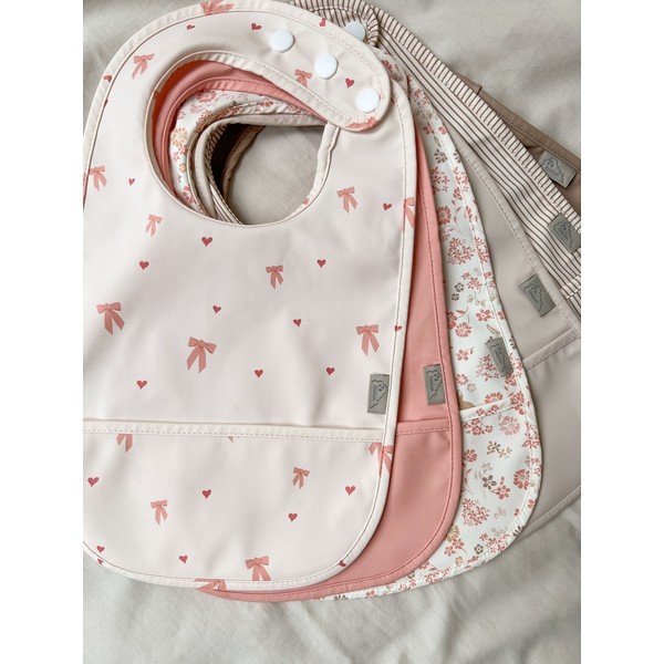 Бежови детски лигавници 2 бр. Classic Stripes Camel – Cam Cam Copenhagen-image-1