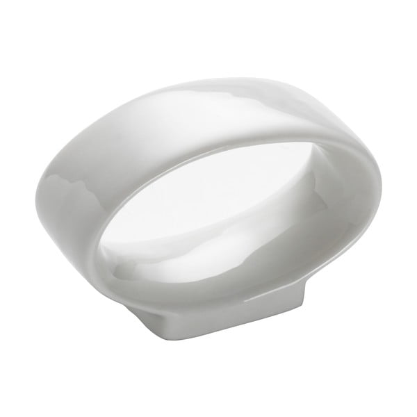 Бял порцеланов пръстен за салфетки Basic - Maxwell & Williams