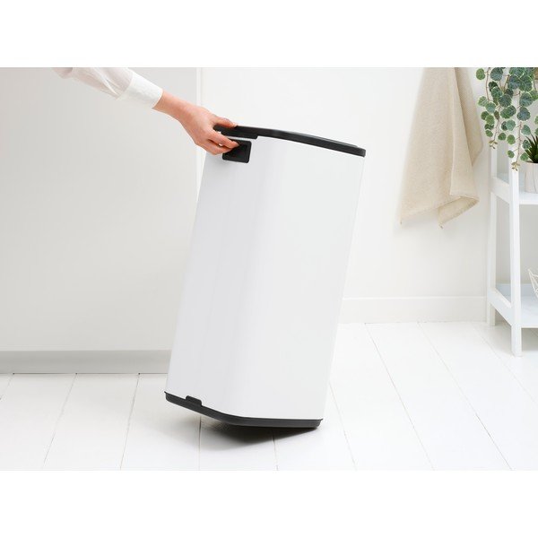 Бяло стоманено кошче за боклук отваряне с докосване 30 l Bo Touch – Brabantia-image-2