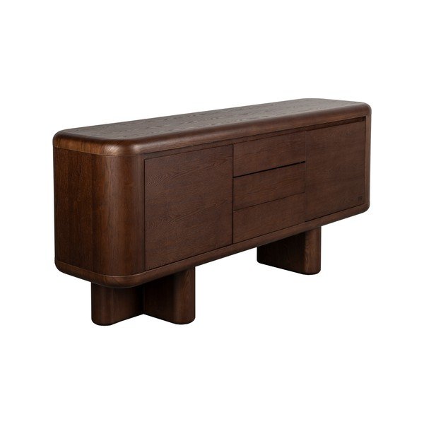 Скрин от декор от ясен в тъмно естествен цвят 160x72x40 cm Herman – Dutchbone-image-3