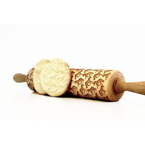 Дървен релефен валяк за тесто Unicorns - Valek-image-2