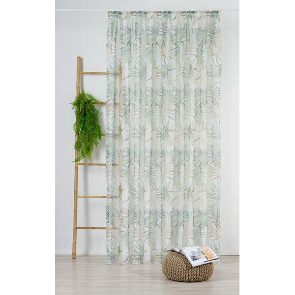 Зелено-бежова завеса 300x260 cm Palmas - Mendola Fabrics
