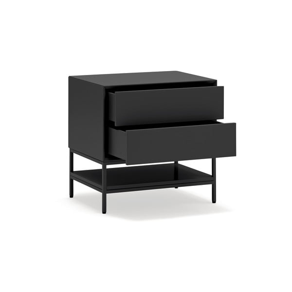 Черно нощно шкафче Platt – Teulat-image-3