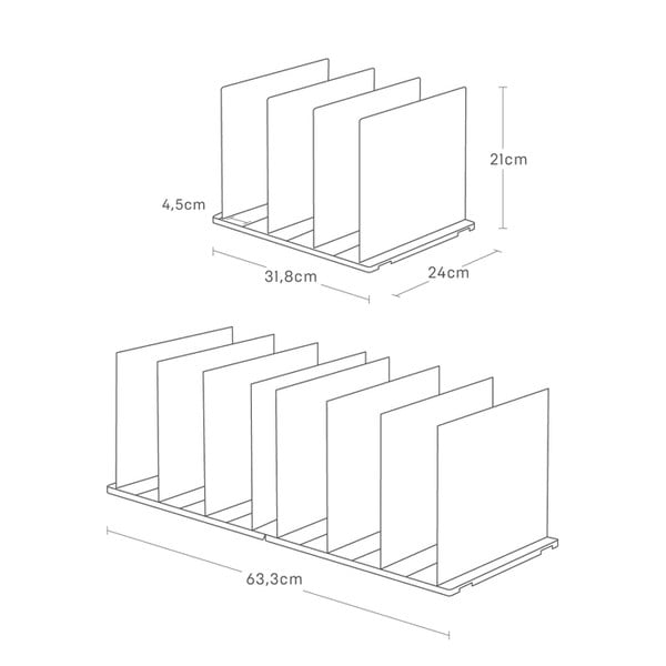 Пластмасови органайзери за гардероб в комплект от 2 бр. Smart – YAMAZAKI-image-3