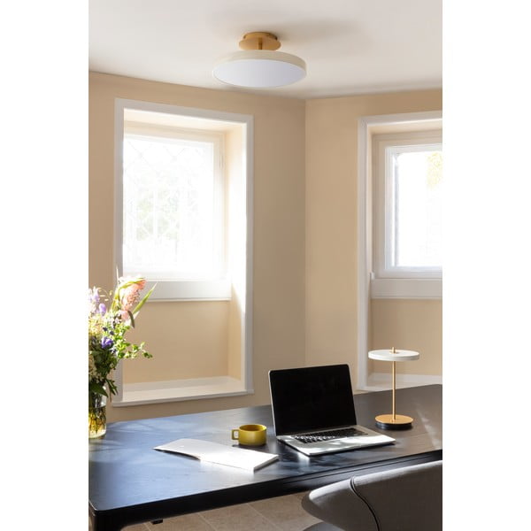 Бяла LED лампа за таван с метален абажур ø 43 cm Asteria Up - UMAGE-image-1