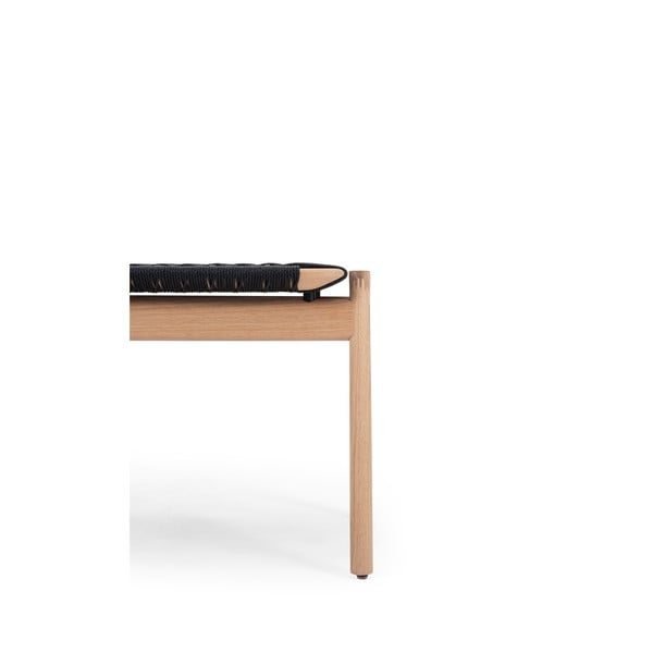 Пейка в черен и естествен цвят Klupa – Gazzda-image-3