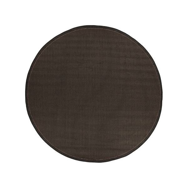 Черен килим за открито, ø 200 cm Tatami - Floorita