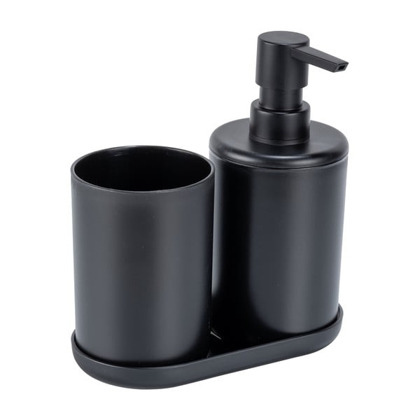 Черен пластмасов комплект аксесоари за баня Fano – Allstar-image-2