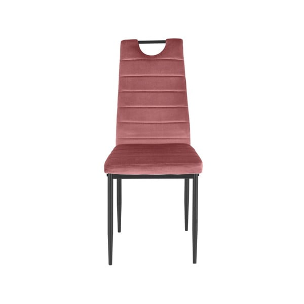 Тъмнорозови кадифени трапезни столове в комплект от 2 бр. Mandy – Støraa-image-1