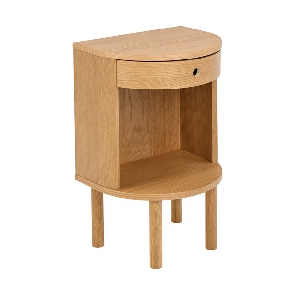 Нощно шкафче от декор от дъб  в светло естествен цвят Paron – Actona-image-2