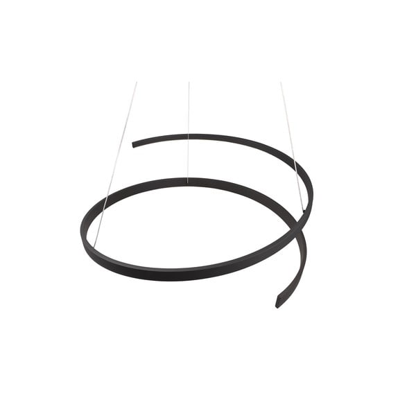 Черно LED висящо осветително тяло с гласово управление/ управление чрез мобилно приложение с метален абажур ø 75 cm Cinardi – CINQUE-image-1