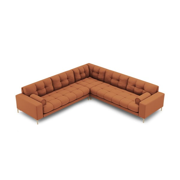 Ъглов диван в тухлен цвят (променлив) Bali – Cosmopolitan Design-image-3