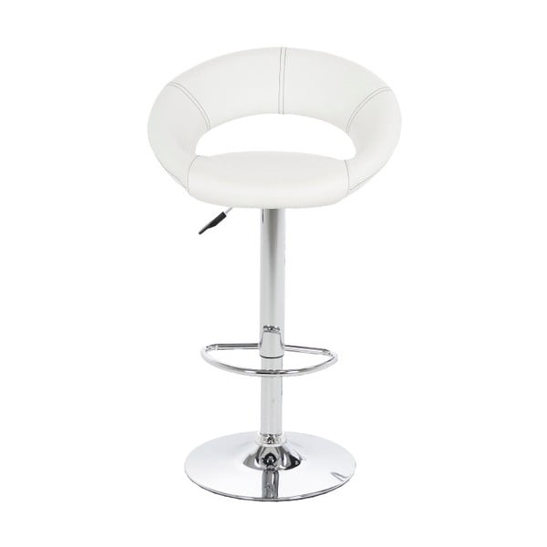 Bílá barová židle s nastavitelnou výškou Actona Plump