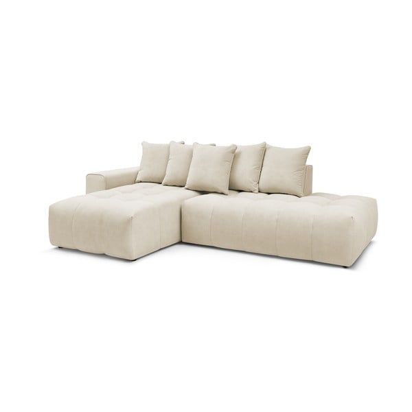 Бежов ъглов диван (ляв ъгъл) Mont-Blanc - Bobochic Paris-image-3