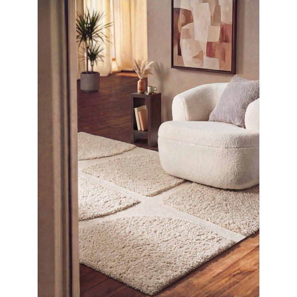 Кремав ръчно изработен килим 80x150 cm Lambeth Jasper – Ted Baker-image-1