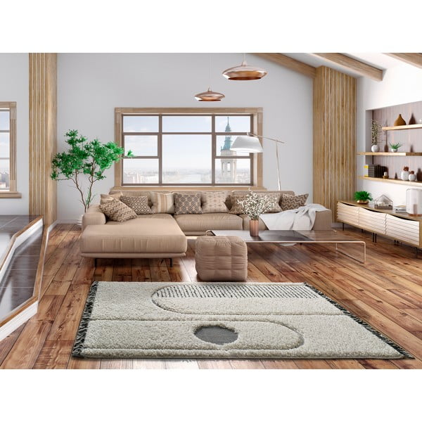 Бежов килим Horizon Line, 128 x 190 cm - Universal-image-2