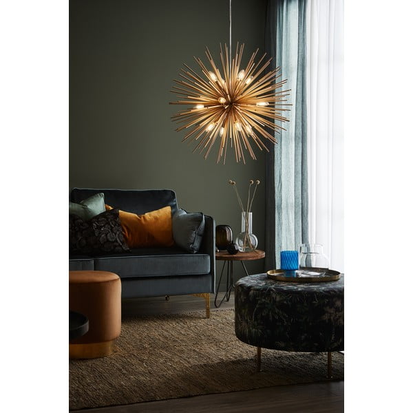 Висяща лампа в златист цвят с метален абажур 72x72 cm Soleil - Markslöjd-image-1