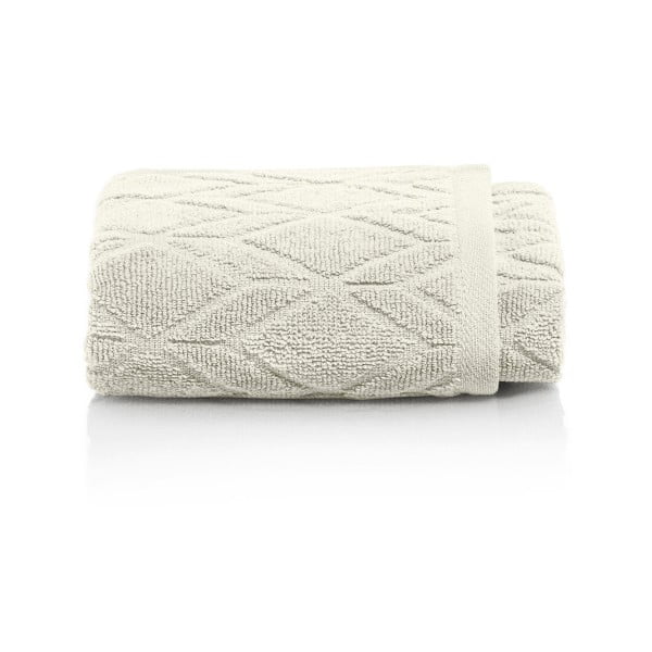 Šedobéžový bavlněný ručník Maison Carezza Venezia, 50 x 70 cm