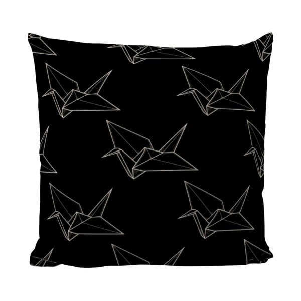 Възглавница Птица оригами, 50x50 cm - Black Shake