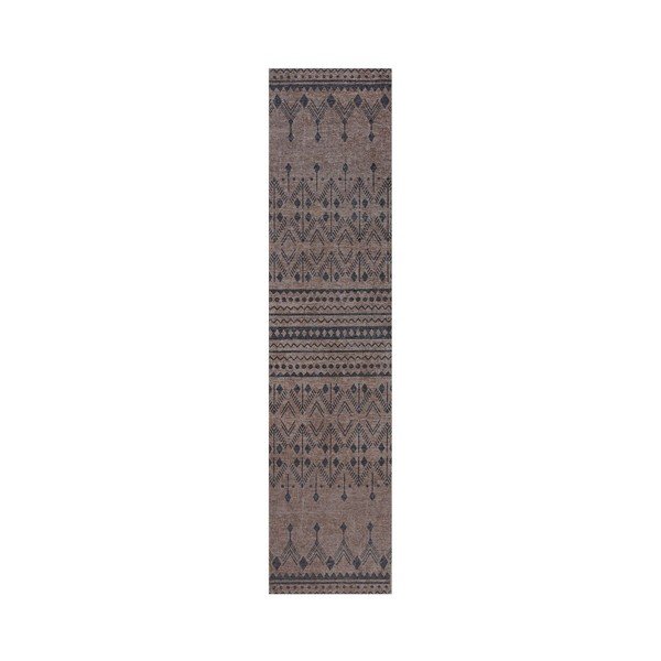 Кафяв миещ се килим 57x230 cm MATCH NIKO JUTE LOOK - Flair Rugs