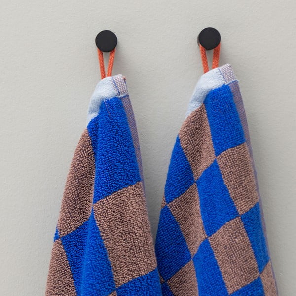 Синьо-кафява кърпа от органичен памук 50x90 cm Retro - Mette Ditmer Denmark-image-4