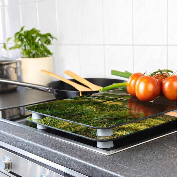 Капаци за печка в комплект от 2 броя от закалено стъкло 52x30 cm Lighthouse - Maximex-image-1