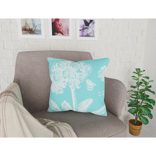 Тюркоазена калъфка за възглавница Panento, 43 x 43 cm - Vitaus-image-1