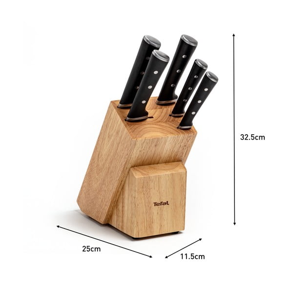 Блок за ножове с 5 ножа Ice Force - Tefal-image-2