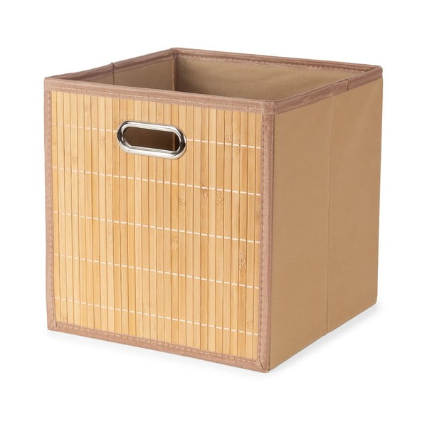 Бамбукова кутия за съхранение в естествен цвят  31x31x31 cm – Compactor