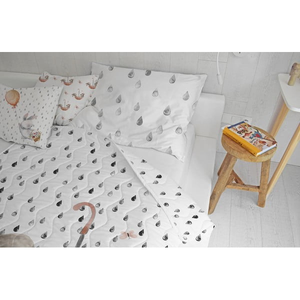 Олекотени одеяло и калъфка за възглавница в комплект от памучен сатен 140x200 cm – Butter Kings-image-1