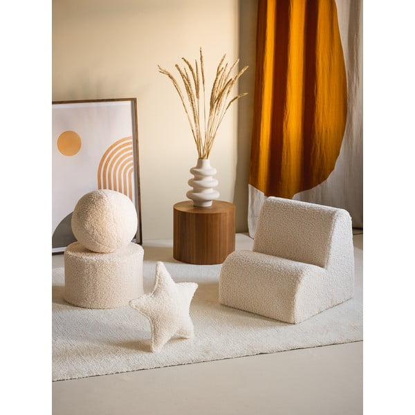 Кремав детски стол от букле Cloud – Wigiwama-image-4