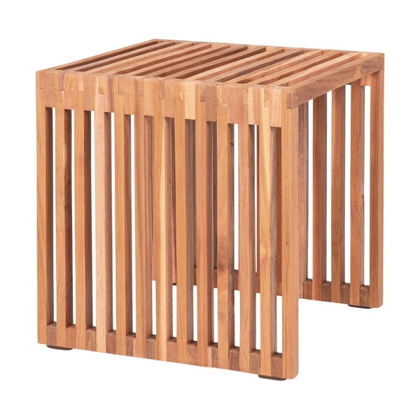 Странична маса от тиково дърво 40x40 cm Pego - House Nordic-image-2