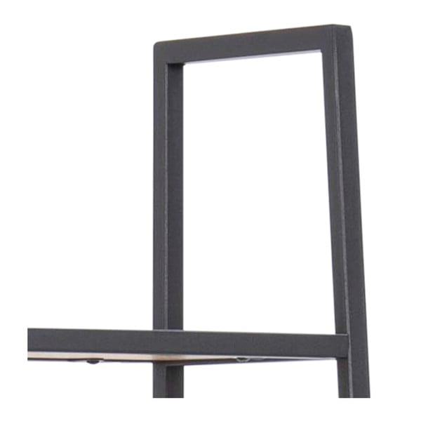 Черен/естествен стелаж от декор от дъб  77x175 cm Seaford – Actona-image-4