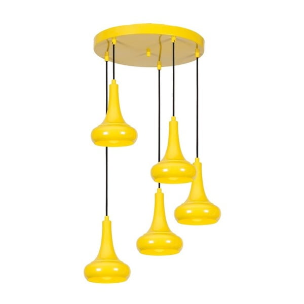 Žluté stropní svítidlo Tria