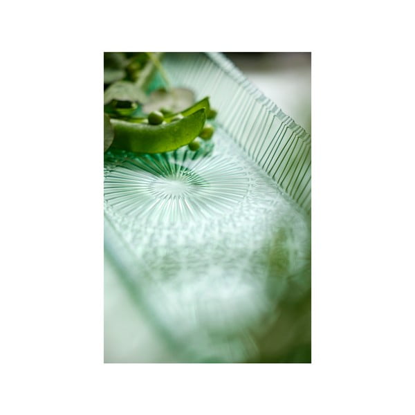 Зелена стъклена чиния за сервиране 14x38 cm Kusintha - Bitz-image-3