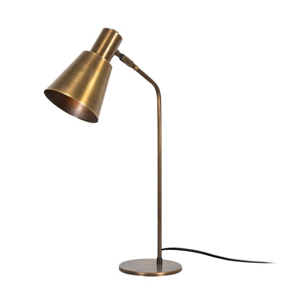 Настолна лампа в бронзов цвят с метален абажур (височина 50 cm) Sivani – Opviq lights