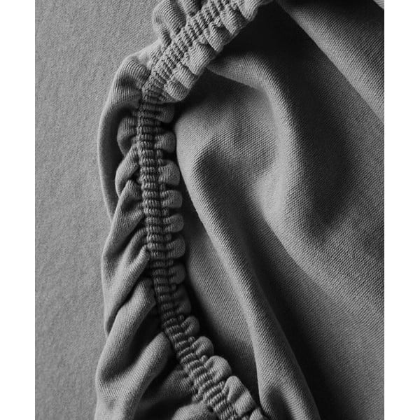 Сиво и бежово двойно удължено спално бельо от памук Renforcé с включен долен чаршаф, 4 части 200x220 cm – Mila Home-image-1