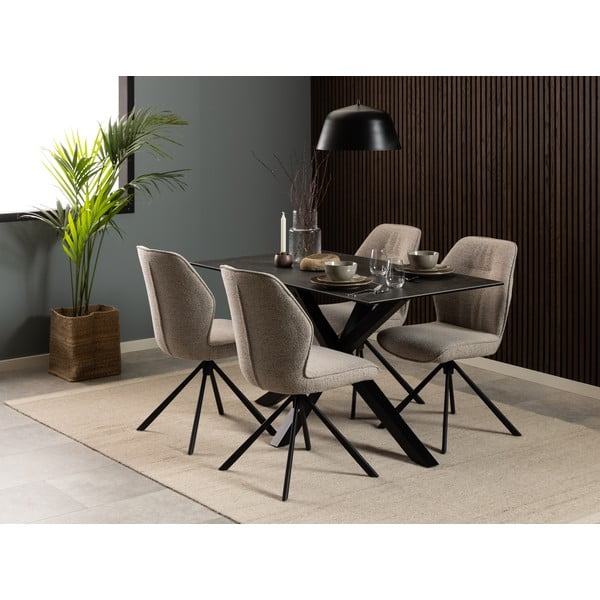 Кремави трапезни столове в комплект от 2 броя Aura - Actona-image-2