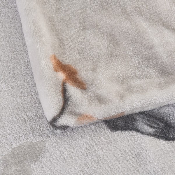 Сиво единично  спално бельо от микроплюш 140x200 cm Ronja – My House-image-2